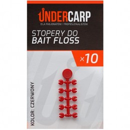 Stopery do Bait Floss czerwone Undercarp